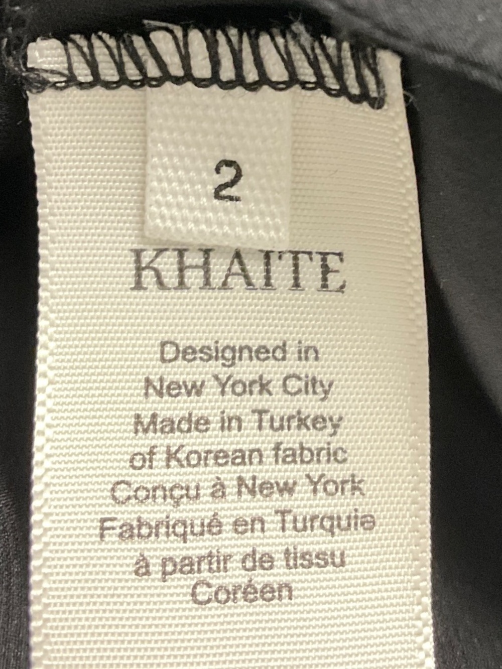 KHAITE BLACK SLEEVELESS CROSS BACK SILK MIDI COCKTAIL DRESS - Picture 4 of 4